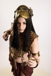 Moira Cosplay Ancksunamun Standing with Knifes